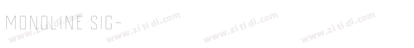 Monoline Sig字体转换